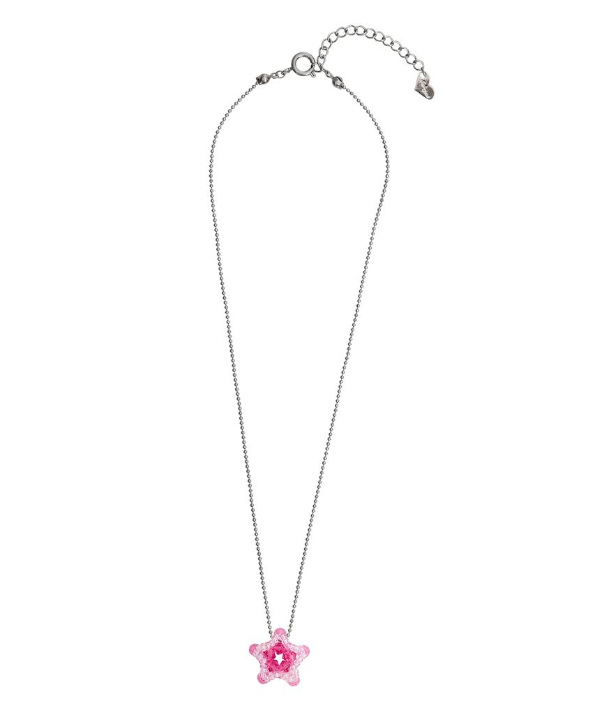 Swingset Star Bead Necklace (Pink)