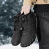 Unisex Winter Boots Men Women Waterproof Snow Cotton Boots Women Sneaker Men Barefoot Warm Fur Anti Slip Trekking Hiking Shoes