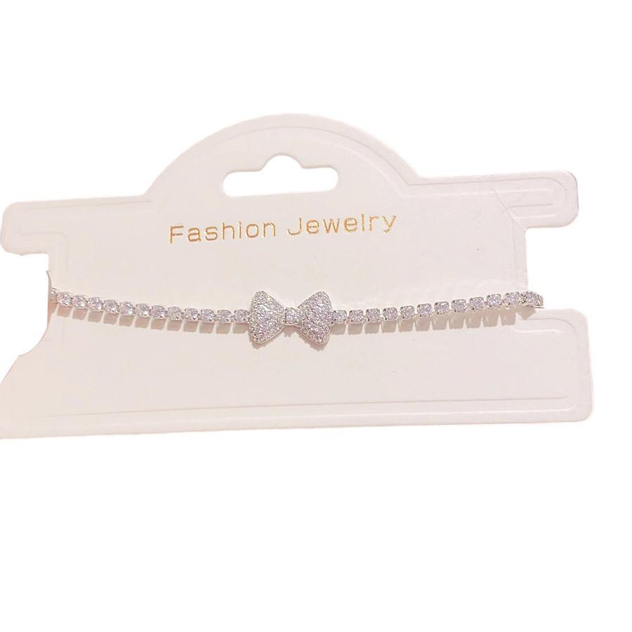 Elegant Zircon Butterfly Charm Wristlet For Ladies Office Wear
