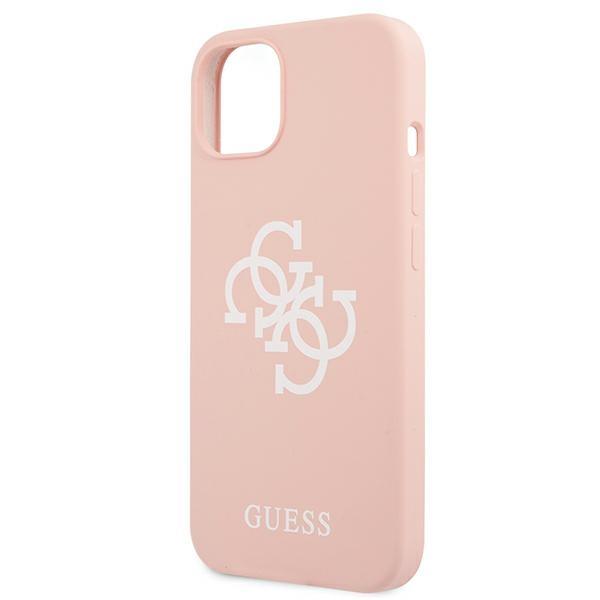 Guess Guhcp13Sls4Gwpi Iphone 13 Mini5,4 Różowy/Pink Hard Case Silicone 4G Logo