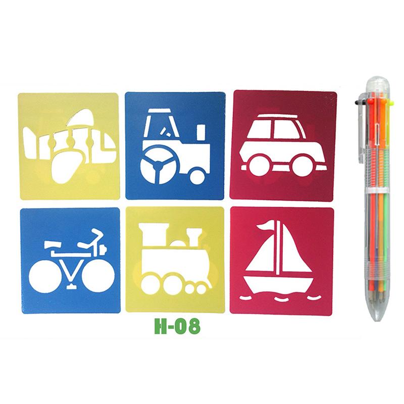 Kids Drawing Stencils Washable Reusable for Cartoon Themed Shape Template For Kid Toddlers Preschool Template Painting TMZ