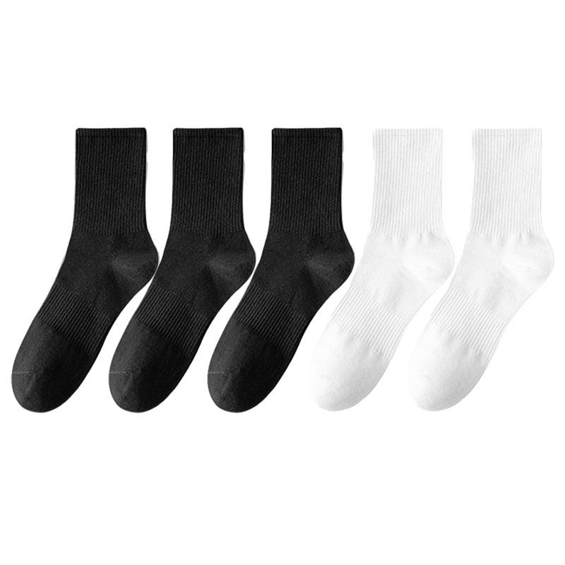 5 Paar Sommersocken aus hochwertiger schweißabsorbierender Baumwolle, Unisex, dünn, geruchshemmend, Sport-/Kurzsocken, klassische, einfarbige Freizeitsocken