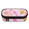 Pencil Bag Easy Open Zipper Spacious Storage 300D Polyester with Mesh Pocket Removable Divider and Pen Slots for Daily School Use