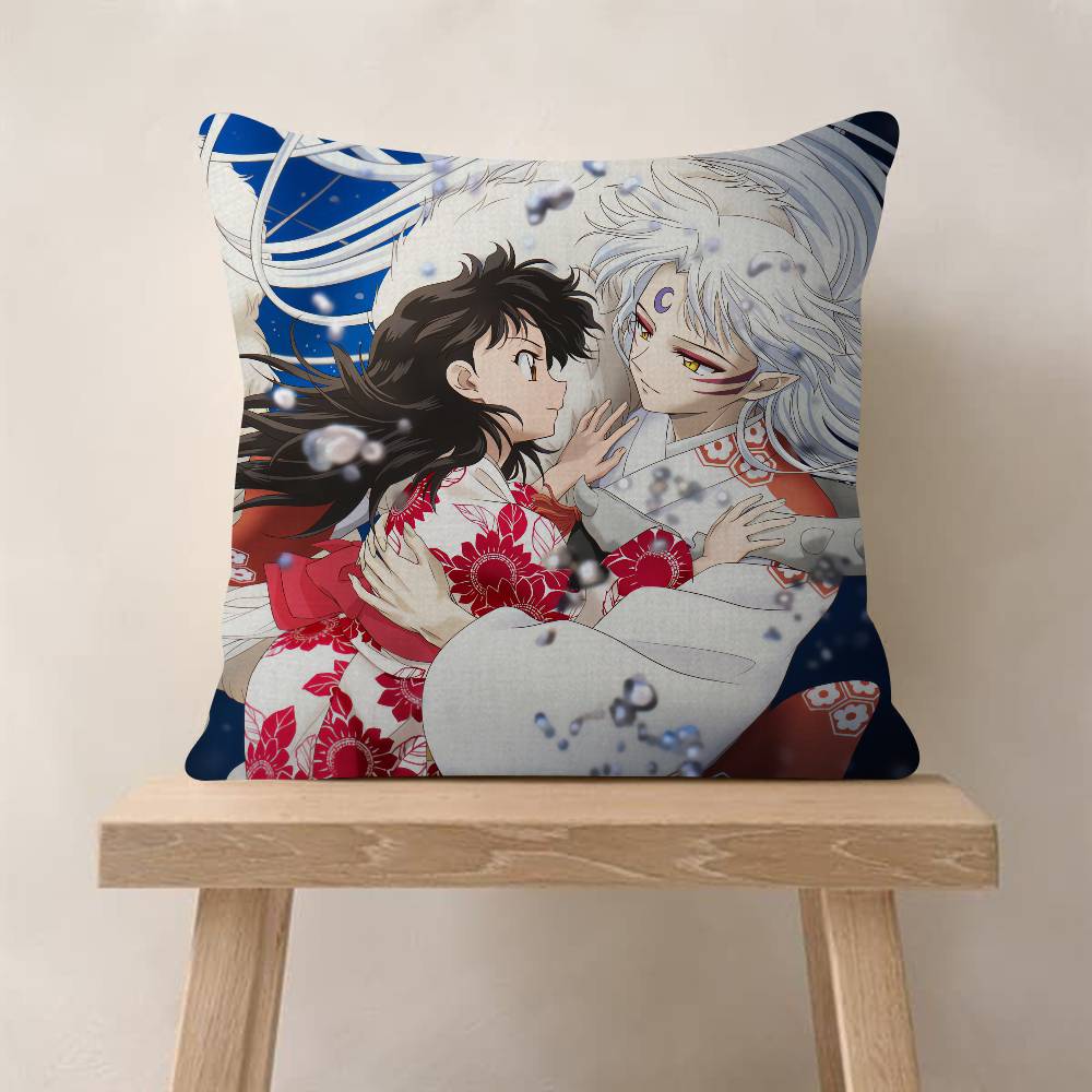 Japanese Anime Inuyasha Pillowcase Toon Gift Cushion Cover Bedroom Home Sofa Chair Seat Decor Pillow Case