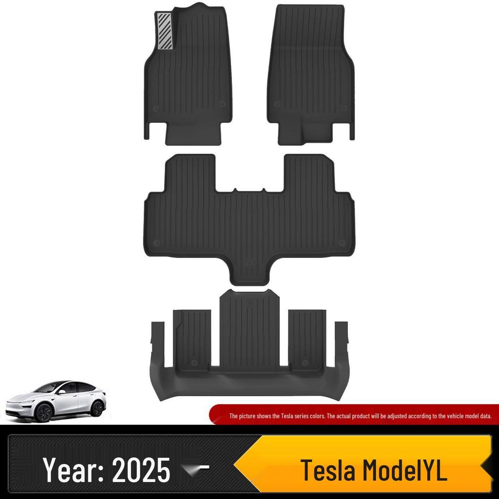 All-TPE Floor Mats Fit Tesla Model Y and YL, Designed As Durable, Injection-molded Car Floor Mat Accessories.