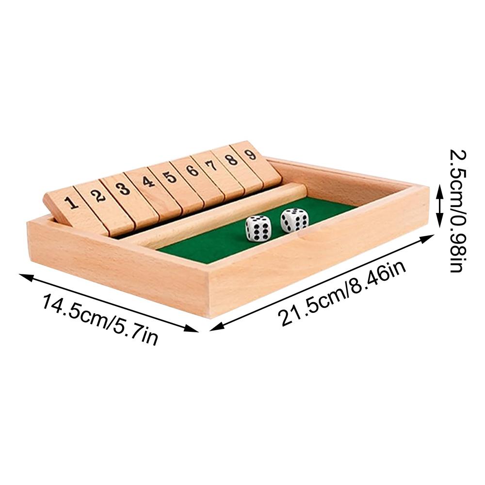 Deluxe Dice Board Box Game Set 10 Numbers 2 Player Board Game Home Party Club Drinking Games Interesting Interactive Games