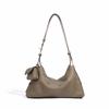 Bag Women's Leather Design Sense Niche Crossbody Bag Zipper Head Layer Cowhide Pillow Shoulder Bag