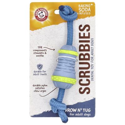 Scrub, Adult Dog Dental Toy, Throw & Tug, 1 Toy