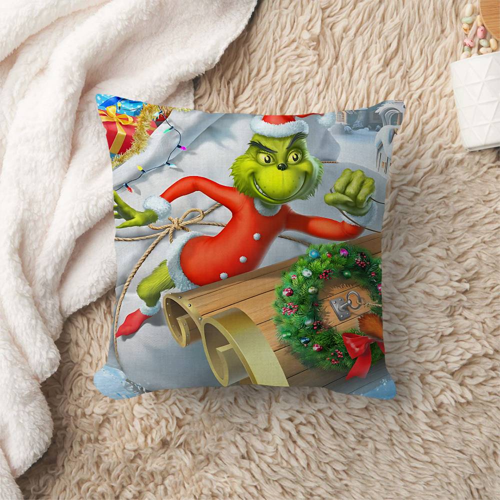 Film The G-Grinch C-Christmas Cushion Cover Polyester Sofa Cushions Decorative Throw Pillows Home Decoration Pillowcover