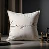 Artistic Animal Signatures Cushion Cover Anti-dustmite Pillowcase Invisible Zipper Silky Short Plush Sofa Cushion Cover