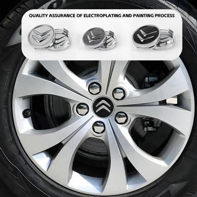 ARM3 4pz 60mm Logo 3D Emblema Auto Coprimozzo Centrale Ruota Per Citroen C1 C2 C3 C4 Grand Picasso C4L C5 VTS C-ELYSEE Berlingo C6