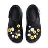 Crocs Classic clog REGO hot dog foggy daisy hole shoes unisex style black, white and yellow