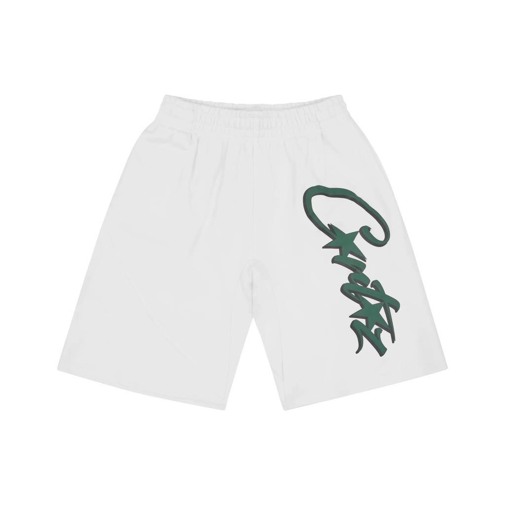 Corteiz American Street Hip Hop Printed Knitted Shorts Men's Trend Brand Summer Loose High Street Five-point Central Guard Pants