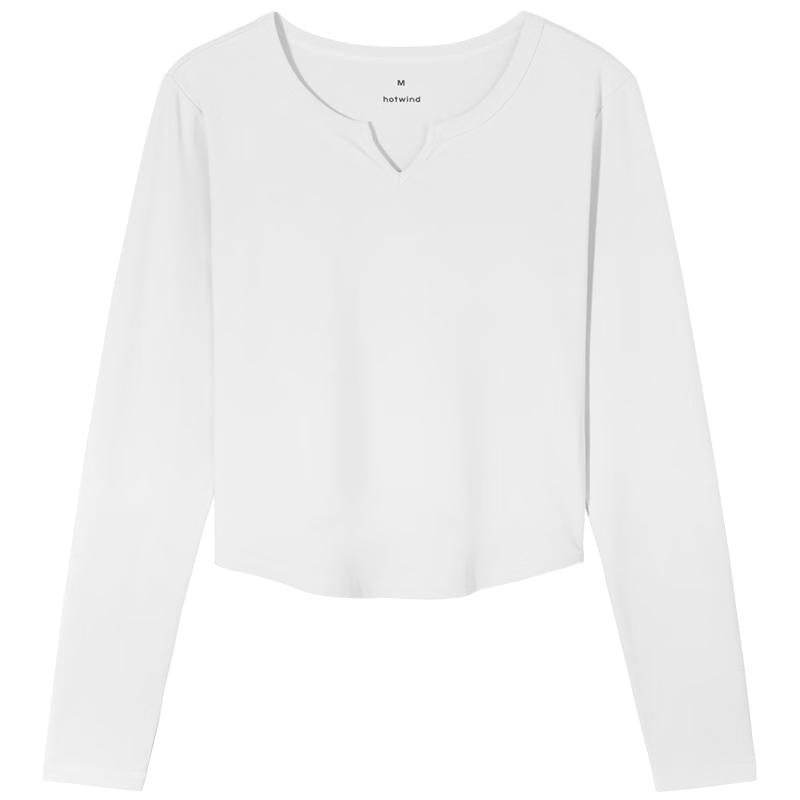 Hotwind Women s V-Neck Long Sleeve Top M
