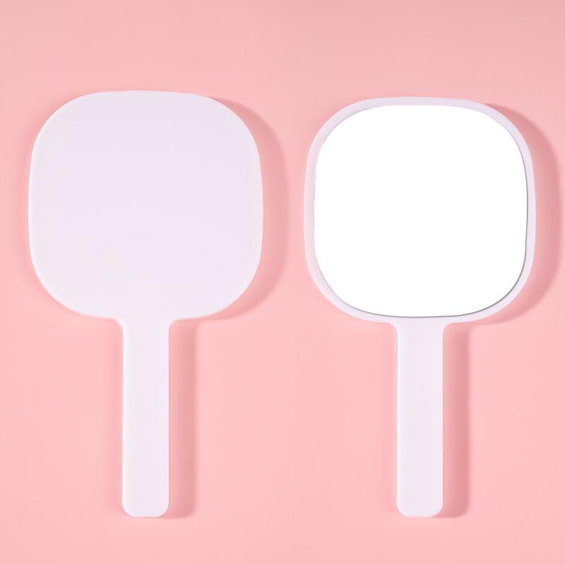 Kompakter HD Handspiegel für Duft und Make-up - Unregelmäßiges tragbares Design für Mädchen