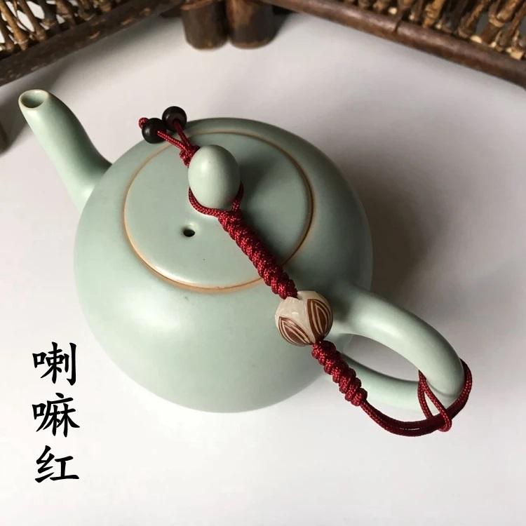 Chinese Single-use Teapot Rope Natural Bodhi Root Lotus Handmade Purple Sand Teacup Full Handmade