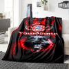 Bayern Munich Personalized Text Blanket Multi-purpose Customizable Blanket Soft Warm Cozy for Nap Bed Office Picnics Four Seasons Universal