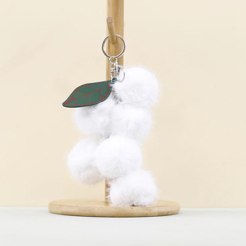 Mini Plush Grape Toy Soft Short Fur Keychain Gift For Girls Couples Decor