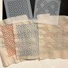 8/9/24/32Pcs Sashiko Embroidery Templates Reusable Pet Sewing Stencils Diy Embroidery Patterns Geometric Line Quilting Template