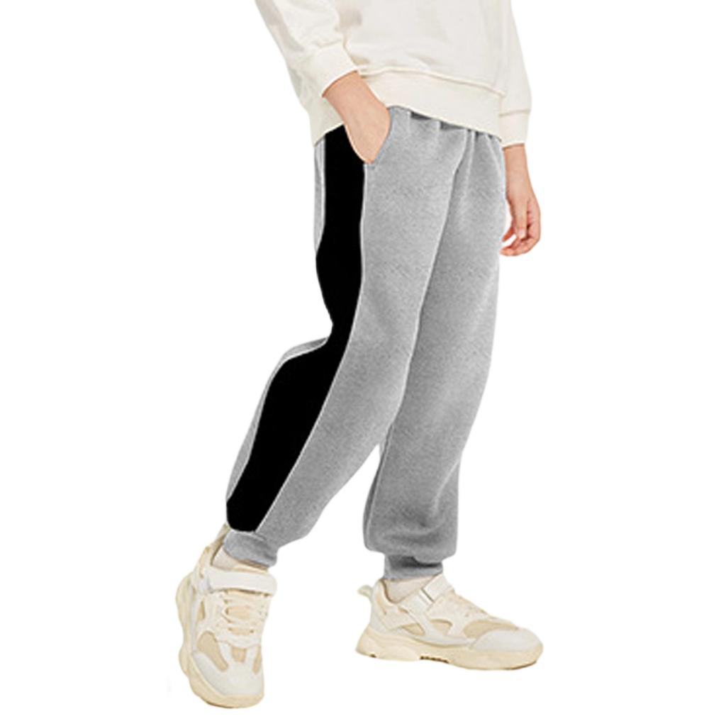 Pantalon de survêtement de sport pour enfants, Pantalon décontracté épais à cheville élastique