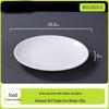 White Ceramic Shallow Dinner Plate
