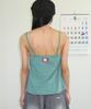 RONRON Betty Boop Charm Dot Cami Top Sleeveless Mint