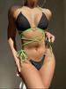 Split Hard Cup Bikini Bikini Swimsuit Ladies Sexy European American Swimsuit Sexy Backless