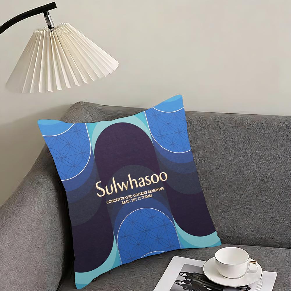 

Luxury SSulwhasoo Cushion Cover Elegant Comfort Pillowcase Sofa Bed Doublesided Printed Invisible Zipper Home Decor 30x30cm