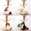 Red Crowned Crane Plush Parrot Keychain With Pp Cotton Filling For Girls And Collectors