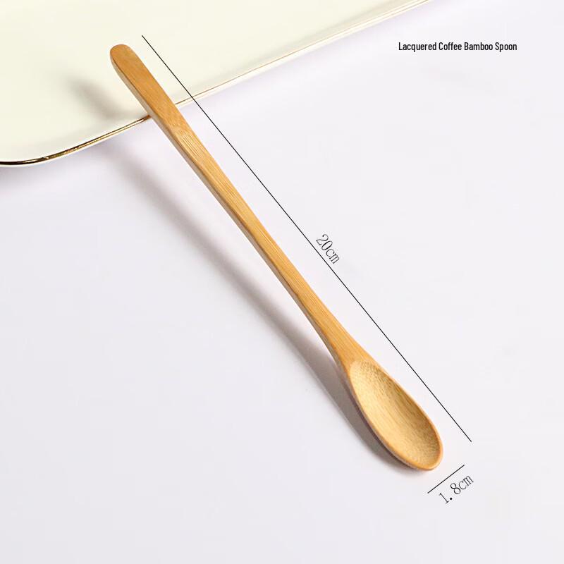 

ZISIZ Wooden Long Handle Coffee Spoon Set (2-Pack)