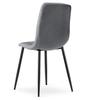 LIBRA Chair - Dark Gray Fabric / Black Legs X 3
