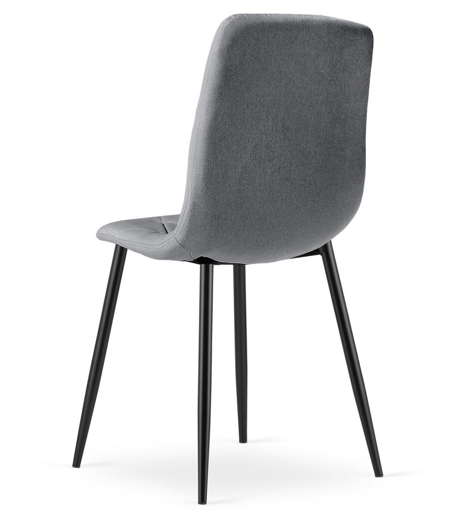 LIBRA Chair - Dark Gray Fabric / Black Legs X 3