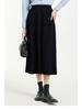 Elegant Women's French Hepburn Wool Knit Midi Pleated Skirt - Slimming 2025 Autumn/Winter Style