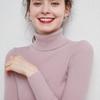 High-Neck Slim-Fit Women's Knit Pullover - Autumn/Winter 2024 Base Layer Sweater