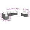 VidaXL Garden Lounge Set with Cushions 7 Pcs, Patio Sofas, Furniture Set, Outdoor Terrace Furniture, Grey 3259960