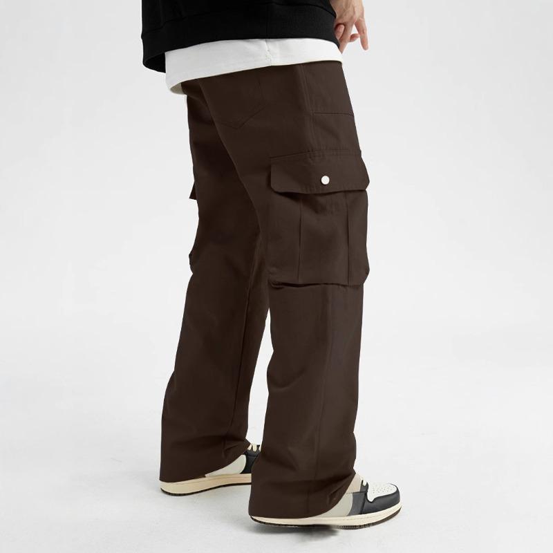 Casual overalls spring and autumn new retro loose wide-leg straight trousers