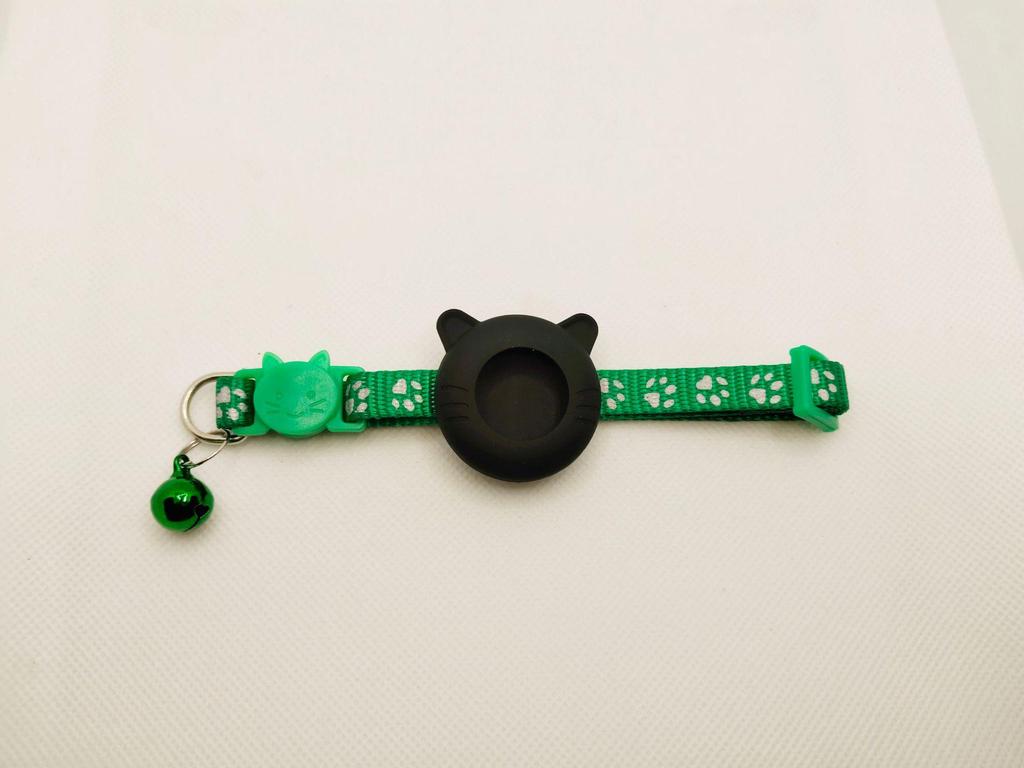 Reflective Airtag Cat Collar with Anti-Lost Bell Tracker
