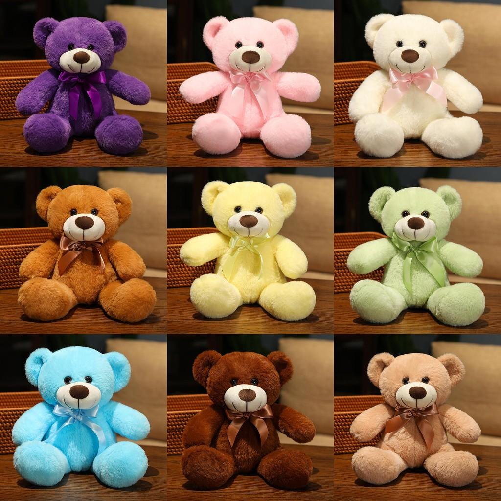 Bear Teddy Bowknot Plush Toy Cartoon Animal Stuffed Doll Decoration Gift Kids