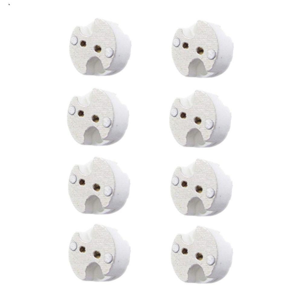 

8PCS 250V Base Socket 100W Halogen Lamp Holder LED Lamp Gu5.3