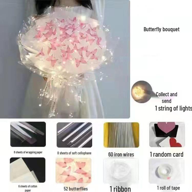 

Набор для создания букета из бабочек своими руками - Идеальный подарок на день рождения для лучшей подруги
