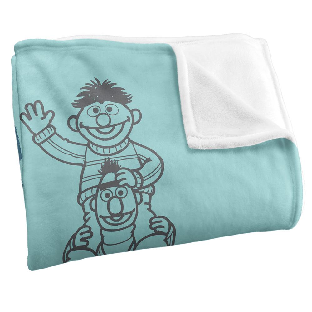 Sesame Street We All Belong Silky Supersoft Blanket