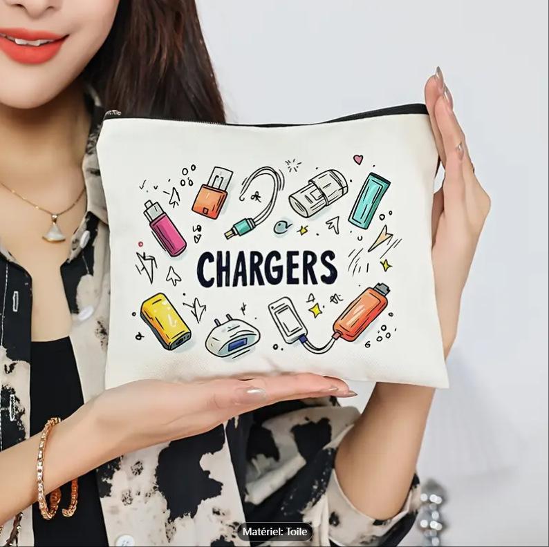 Travel Cosmetics, Charging Bag, Reusable, Suitable for Women, Gift for Sisters, Gift for Daughter, Portable, Light Cosmetic Bag