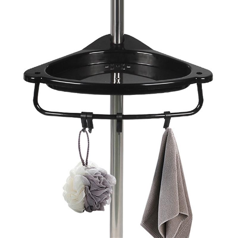 Stainless Steel Bathroom Corner Storage Rack Telescopic 4 Layer Shower Organizer For Shampoo Shower Gel Punch-Free Bathroom Rack