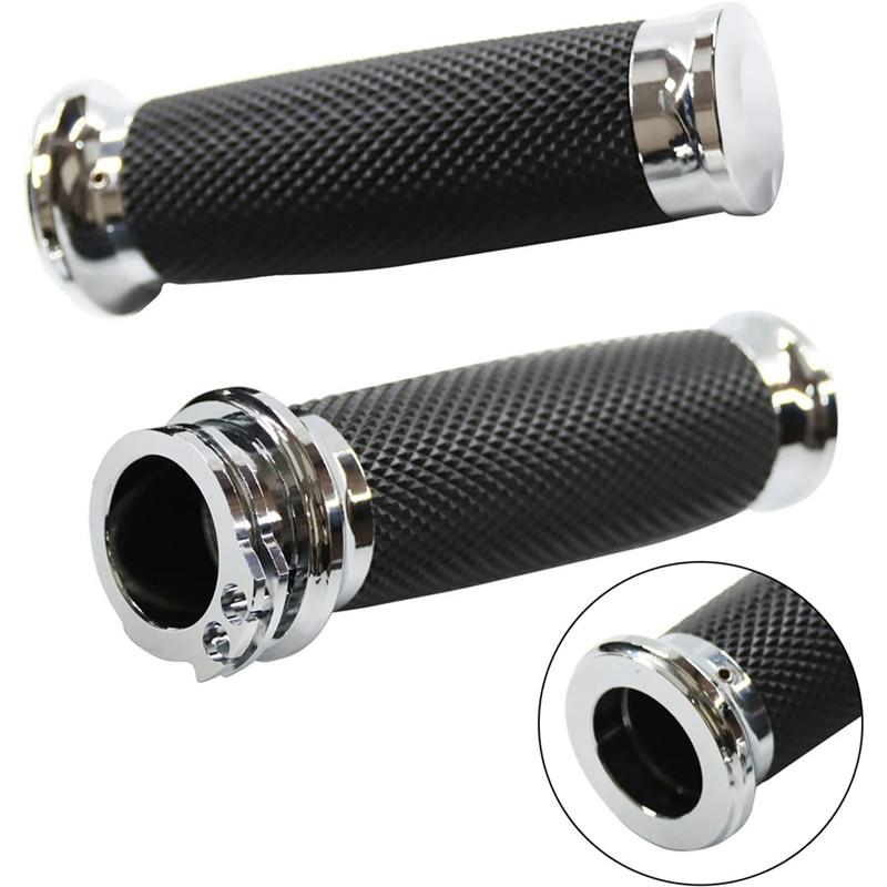 Universal 1In 25Mm Hand Grips Motorcycle Handle Bar Handlebar for Harley Touring Sportster 883 1200 XR for Suzuki