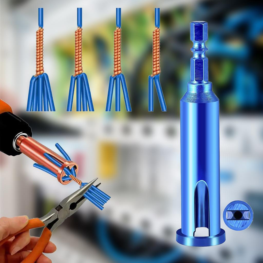Automatic Peeling And Doubling Device Electrician Steel Wire Twisting Tool Wire Stripper Tool Kit Quick Connector Electrical