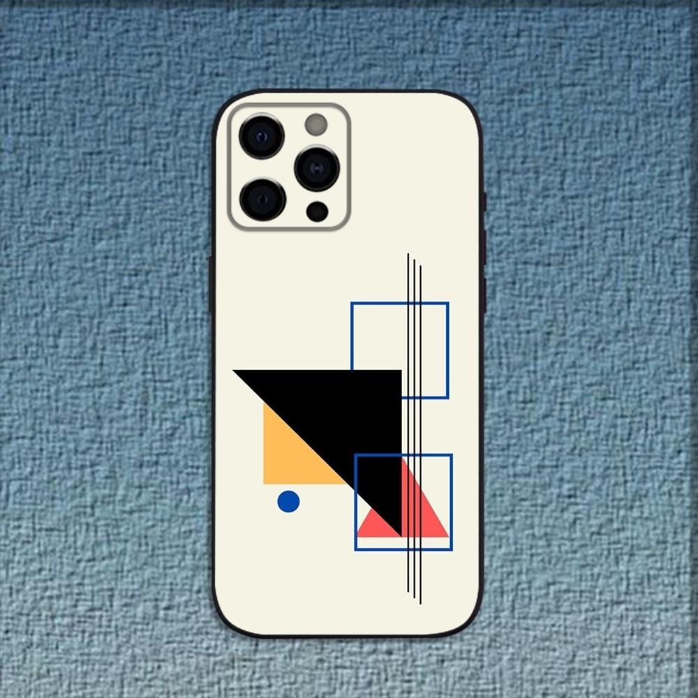 

Art Wassily Kandinsky Phone Case For iPhone 16,15,14,13,12,11,Pro,X,XS,Max,XR,Plus,Mini Soft Black Cover iPhone12mini