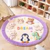 Imitation Cashmere Animal Round Carpets Soft Bedside Carpet Home Decorative Carpet  Home Decor