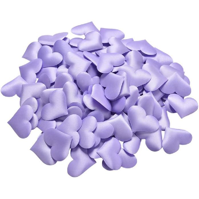 AKOAK 100 Pcs Love Heart Shaped Sponge Petals Handmade DIY Petal Birthday Table Wedding Party Supplies Decoration (Rose red)