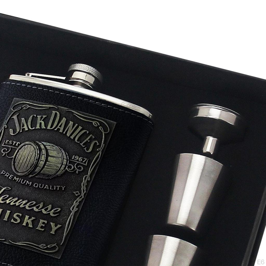 Bottle, Gift Set, Easy Clean Vodka Lightweight Wine Pocket Flasks for Fishing,