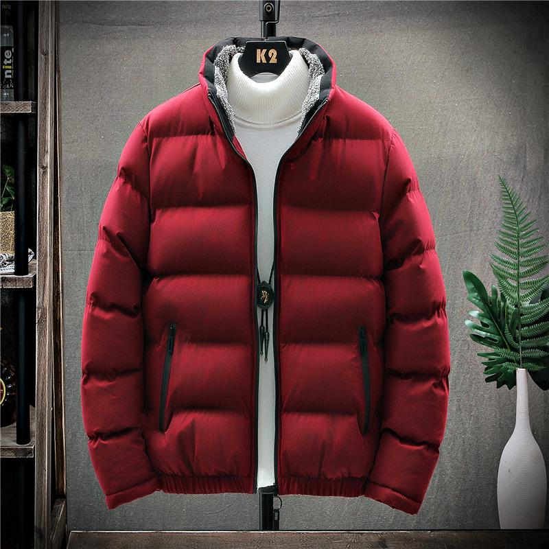 2024 Men's High-Grade Cotton Padded Jacket - Autumn/Winter Korean Style, Handsome, Trendy, Thickened, Stand Collar, Casual, Versatile Outerwear